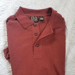 Jos a bank long sleeve polo